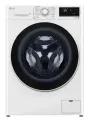 Стиральная машина LG F4M5TSFW, загрузка 8 кг, с паром, дозагрузка белья, белая/черная