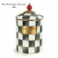 Банка для сыпучих продуктов 1,4 литра, MacKenzie-Childs, Courtly Check, ручная роспись, премиум посуда, емкость для хранения с крышкой