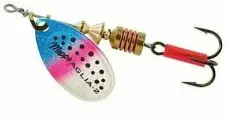 Блесна вращающаяся Mepps AGLIA FLUO, Micropigments Trout, 2, Rainbo, 5 шт.