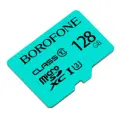 Карта памяти Borofone Micro SD Class 10 128GB, Turquoise, бирюзовый