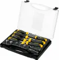 Набор отверток STAYER Hercules-K45 с насадками 46 предметов Cr-V сталь магнитный наконечник двухкомпонентная рукоятка кейс