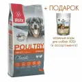 Сухой корм для взрослых собак Blitz 15кг Adult Classic Poultry Домашняя птица/Блиц Сухой корм для собак