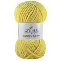 Пряжа Wolans BUNNY BABY 100% полиэстер, 100гр, 120 м (в упак 5*100)/плюшевая пряжа воланс банни беби/10014 желтый