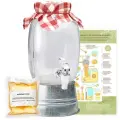 Набор чайный гриб KOMBUCHA BOX-LITE+ с банкой 3л и подставкой