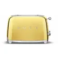 Тостер Smeg Global TSF01GOEU, 2 отделения, 950Вт, золотистый
