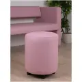 Пуф MONOFIX йокки в прихожую, для туалетного столика, в пвз, экокожа розовый