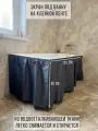 Экран-штора под ванну 170 х 60 см, водостойкая ткань, без монтажа
