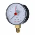 Манометр радиальный D = 63 мм, подкл. 1/4, до 4 бар, с указателем предела, ROMMER