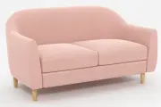 Прямой Диван ювис групп Милан, антивандальный велюр, 128x78х73 см, розовый