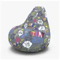 Мир Пуффов Кресло-мешок «Груша» Гейм, размер- XXL(ростом до 170см), с ручкой для переноски, cъемный чехол