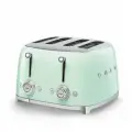 Тостер Smeg TSF03PGEU пастельный зеленый, 4 ломтика, корпус из нержавеющей стали, подогрев, размораживание, 6 уровней поджаривания