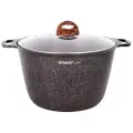 Кастрюля 10 л KUKMARA Granit ultra, кго102а, алюминий, серый