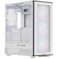 Корпус без блока питания корпус без блока питания/ Case ME200 MESH WH, Midi-Tower, TG, Mesh, 3x120mm ARGB, 1xUSB-A 3.0 + 2xUSB-A 2.0, E-ATX, ATX, mATX, mITX White