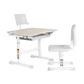 Комплект парта и стул Anatomica Avgusta клен/серый