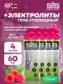 SCIENCE IN SPORT (SiS) Go Energy + Electrolyte Gels 4 x 60 мл, Малина