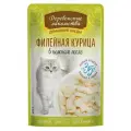 Деревенские лакомства конс. д/кошек Филейная курица в нежном желе 70г 36шт
