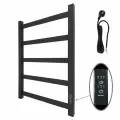 Полотенцесушитель электрический Маргроид В81/10 60х40, профильный, таймер, черный матовый