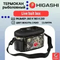 Термокан рыболовный HIGASHI Live bait box 7.5L#Digital Camo