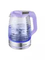 Электрический чайник LUMME LU-158 лиловый аметист стеклянный с подсветкой 2.2 л