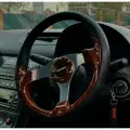 Универсальный гоночный руль для автомобиля 320 мм wood look