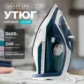 Утюг GALAXY LINE GL6138, бирюзовый, 3400Вт, керамическое покрытие EasyGlide Pro