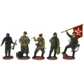 Вторая мировая война, Красная Армия №14ЕК (5 э) набор оловянных солдатиков сувенирный покрас в картонной коробке