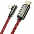 Кабель Baseus Legend Mobile Game Elbow Fast Charging Data Cable USB Type-C to Lightning 20W 1метр Red (CACS000209)