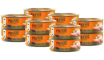PRIME MEAT CAT GRAIN FREE беззерновые для взрослых кошек с индейкой и кроликом в желе (100 гр х 12 шт)