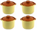 Набор из 4-х горшков-сотейников 0,6л (желтый)