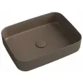 Накладная раковина накладная ISVEA Infinity прямоугольная 50см цвет-коричневый