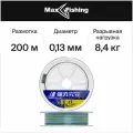Плетёный шнур Major Craft Dangan Braid X8 0.13мм. PE-1 8,4кг. 200м. MULTICOLOR
