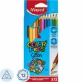 Карандаши цветные 12 цветов Maped Color'Peps (L=177мм, D=7мм, d=2.9мм, 3гр) картонная упаковка (183212), 12 уп.
