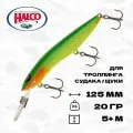 Воблер для троллинга Halco Sorcerer 125 DD+STD, 125 мм, 20 гр, до 5+ м, #R7