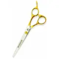 Прямые ножницы для груминга, стрижки животных, собак Barracuda Gold H22-65