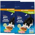 Корм сухой Felix Мясное Объедение для взрослых кошек, курица, 3 кг x 2 шт