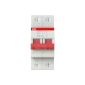 ABB Рубильник двухполюсный 50А SHD202 рычаг красный, арт. 2CDD272111R0050