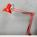 Лампа настольная на шарнире 800 Крус, красная E27 40W RISALUX