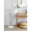 Вешалка напольная для одежды, металлическая лофт для одежды в спальню, прочная и устоичивая белая