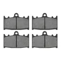 Комплект тормозных колодок для мотоцикла KAWASAKI ZXR400, ZX400, ZX750H, ZXR750, ZX1100D, ZZR1100, ZZR1200, ZX7, ZX11, ZX7R, Ninja Черный, 2 Pairs Front