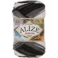 Пряжа Alize Burcum Batik бело-серо-черный (4428), 100%акрил, 210м, 100г, 5шт