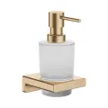 Дозатор для жидкого мыла Hansgrohe AddStoris 41745140 Шлифованная бронза стекло на стену