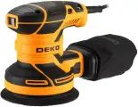 Эксцентриковая шлифмашина сетевая Deko DKG-125, 400 Вт, 125 мм