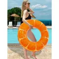 Надувной плавательный круг Апельсин/апельсинка, 90 см