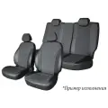 Модельные чехлы на сиденья Defly Renault Duster 2010-2015 Экокожа и жаккард сплошной задний ряд