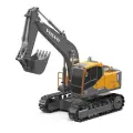Экскаватор на радиоуправлении Double E E580-003 Volvo EC160E, 1:26, черный/желтый, с пультом ДУ