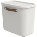 Ящик Rotho Maloja для хранения вещей, пластиковый с крышкой и ручкой, белый, 25 л (1055101023)