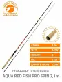 Спиннинг для рыбалки штекерный RED FISH PRO SPIN 2.10m 5-20g