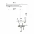 Смеситель с подключением фильтра питьевой воды Shevanik S468B