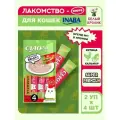 Лакомство пюре для кошек Inaba Ciao Churu Куриное филе и кальмар 56гр*2шт