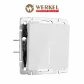 Выключатель одноклавишный с подсветкой Werkel W1110141 белый акрил IP20